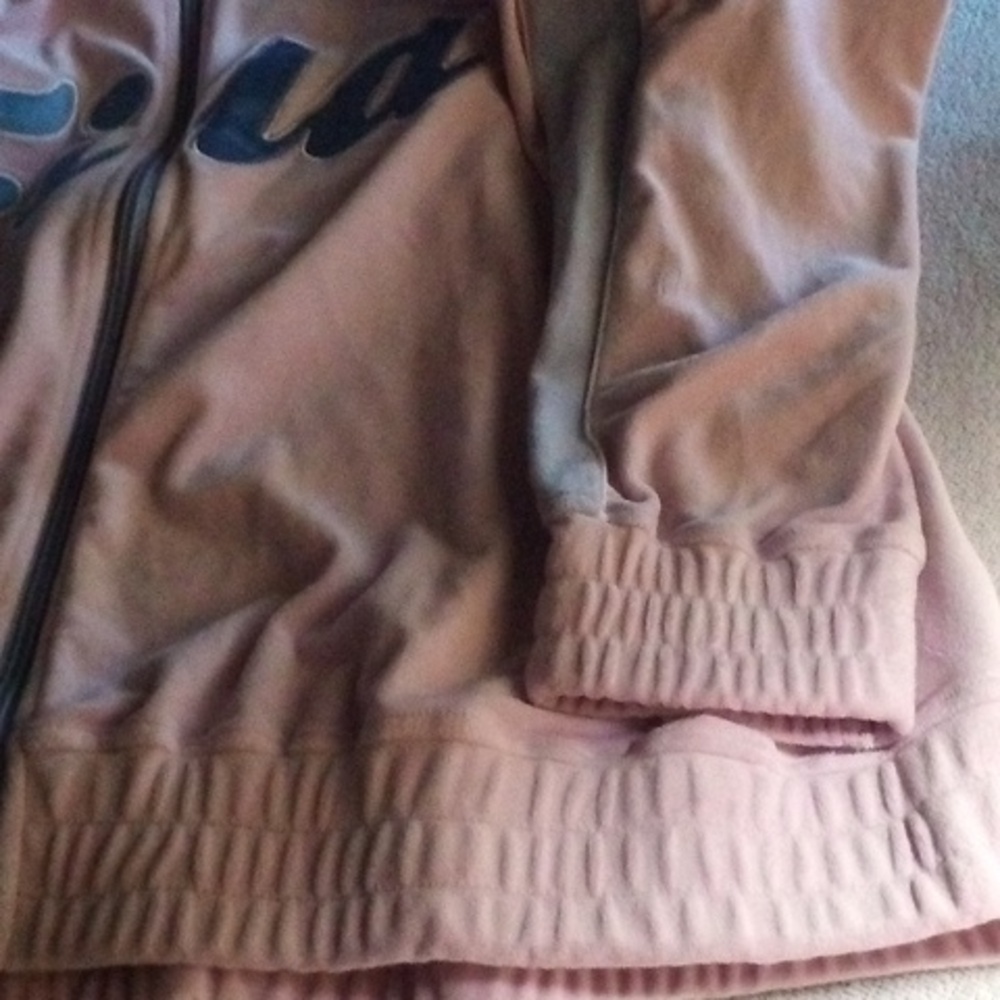 NWT FILA 3X Plus Size Womens Valery Velour Jacket & Pants Tracksuit Pink & Blue - Picture 6 of 12